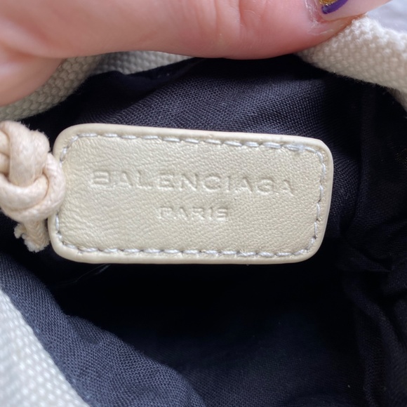 Balenciaga Motocross Drawstring Cosmetic Pouch - Picture 3 of 9